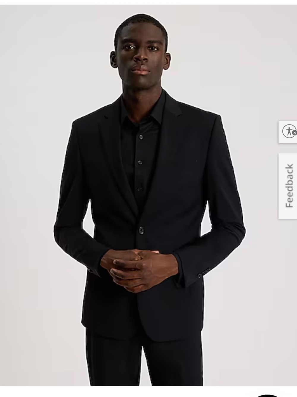 Express Men's Black extra slim suit.  blazer is 36R and pants are 31x30